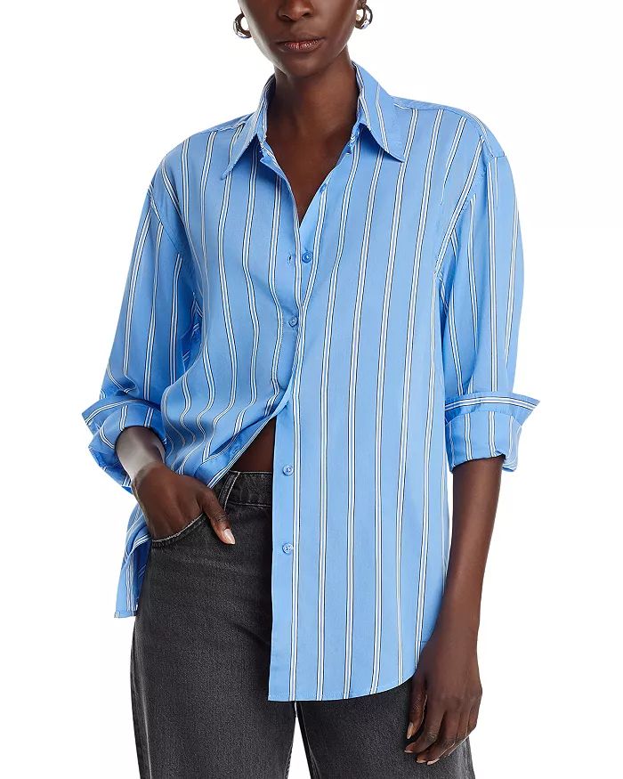 AQUA Stripe Oversized Shirt - 100% Exclusive Women - Bloomingdale's | Bloomingdale's (US)