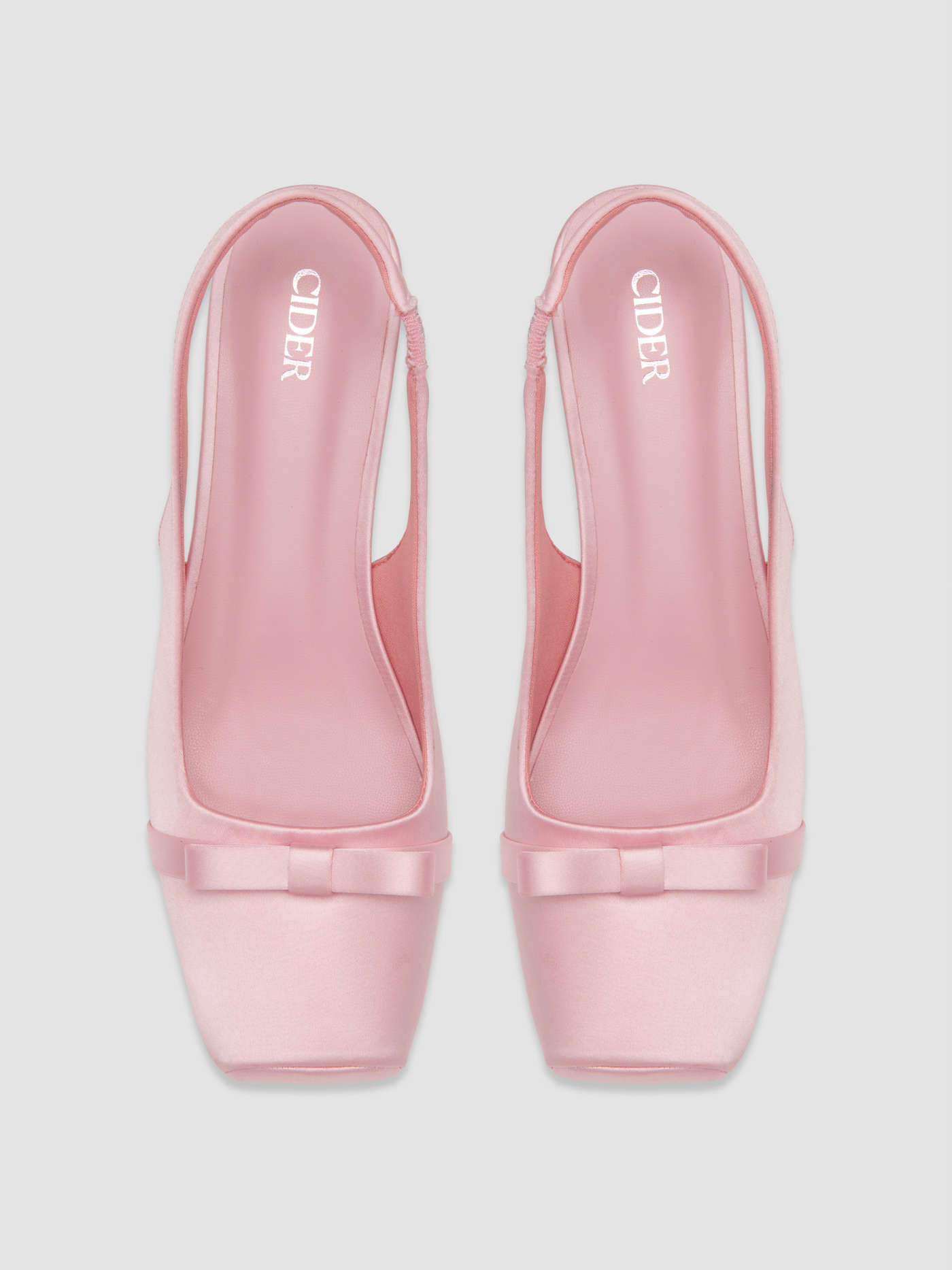 BOWKNOT  SQUARE TOE SATIN HEELS For Daily Casual Party/Clubbing Outdoor Vacation | Cider