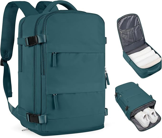 coofay Travel Backpack For Women Men Airline Approved Carry On Backpack Flight Approved Waterproo... | Amazon (US)
