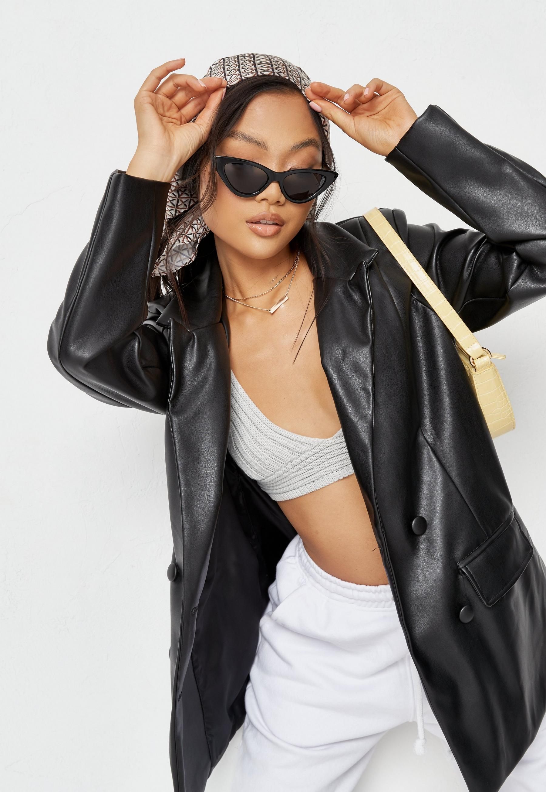 Recycled Black Cat Eye Sunglasses | Missguided (US & CA)