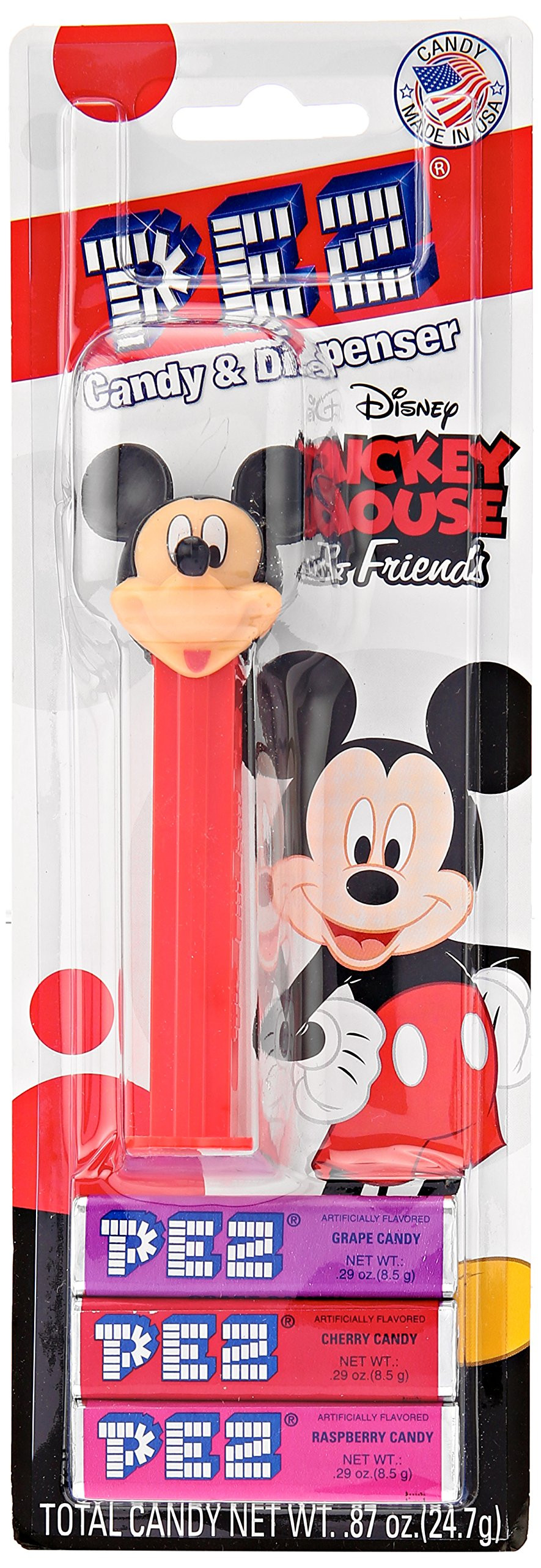 PEZ candy Mickey Mouse & FRIENDS ASSORTED Dispenser Net Wt .87oz | Amazon (US)
