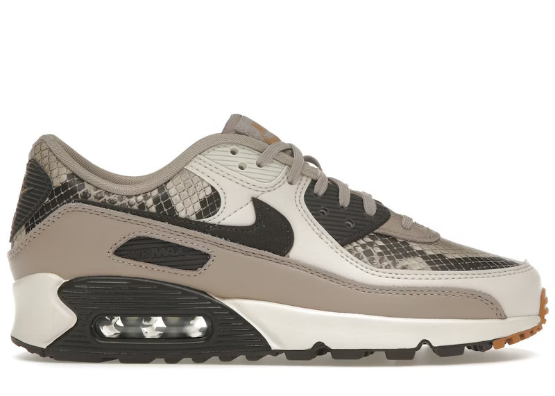 Nike Air Max 90 SE Tan Snakeskin (Women's) Sneakers in Malt/Velvet Brown | StockX