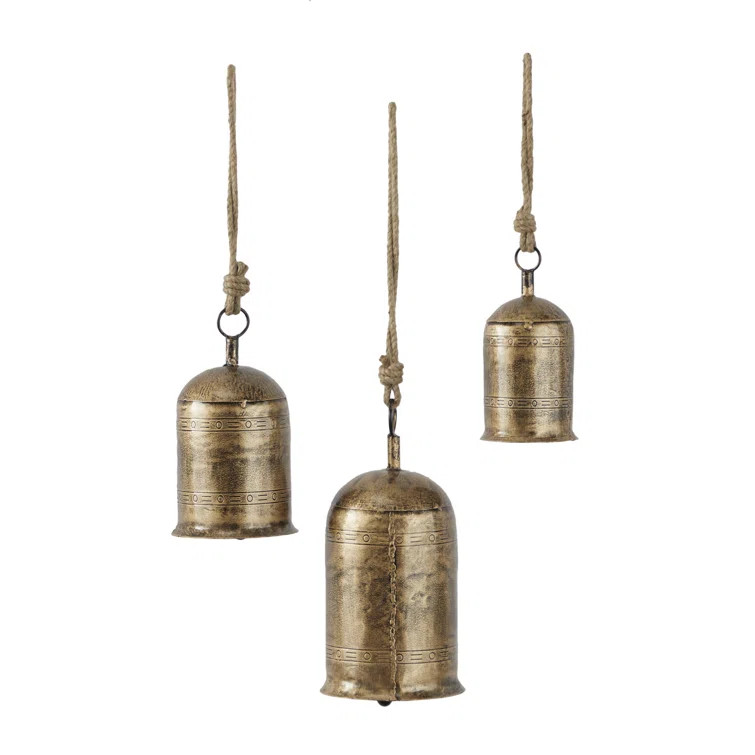 3 Piece Decorative Cow Bell Sculpture Set | Wayfair North America