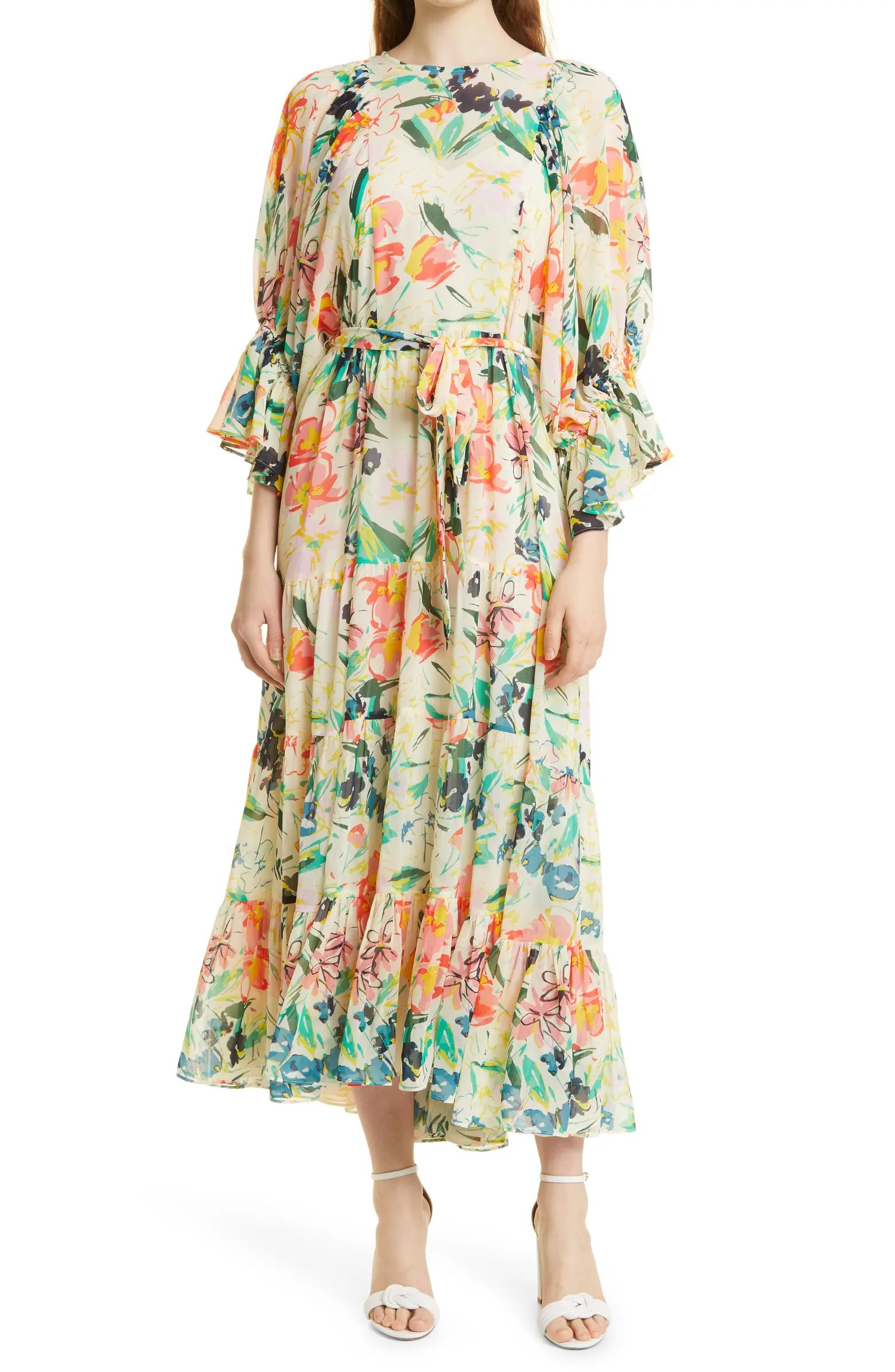 Kyrie Long Sleeve Floral Maxi Dress | Nordstrom