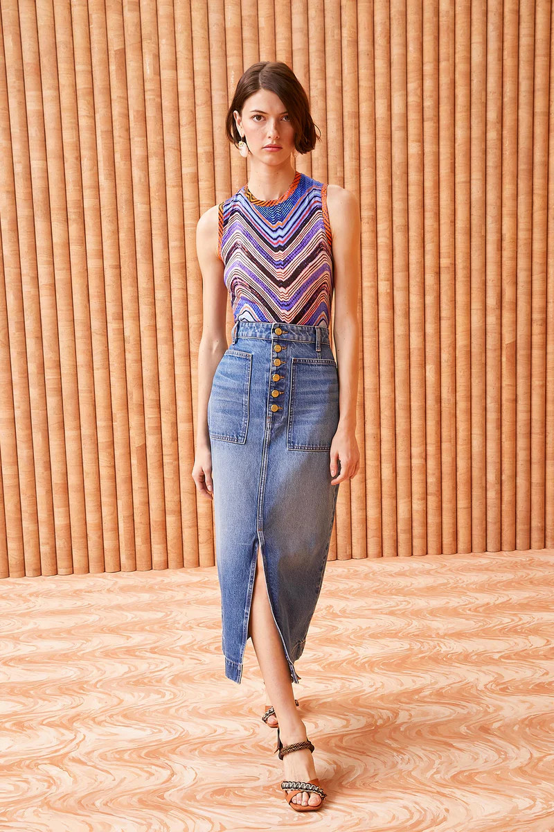 The Bea Skirt

      Danube Medium Indigo Wash | Ulla Johnson