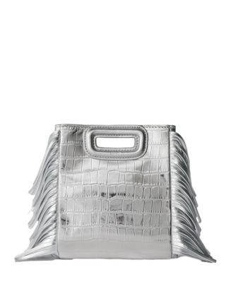 Maje Mini M Croco Metallic Bag  | Bloomingdale's Women | Bloomingdale's (US)