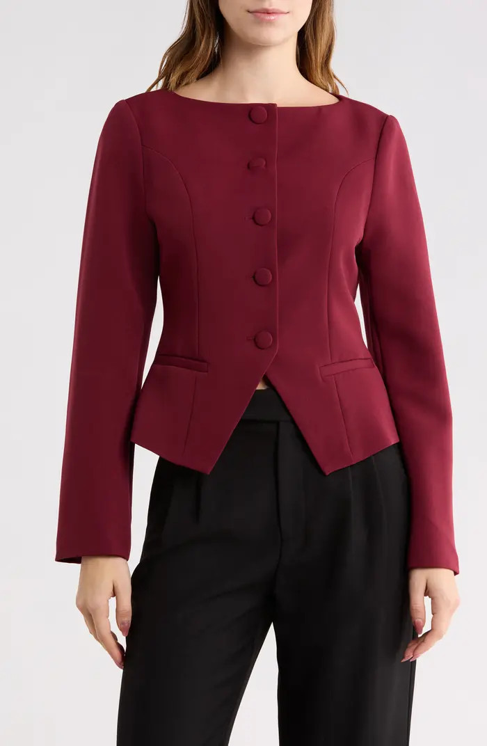 Elodie Collarless Crop Blazer | Nordstromrack | Nordstrom Rack