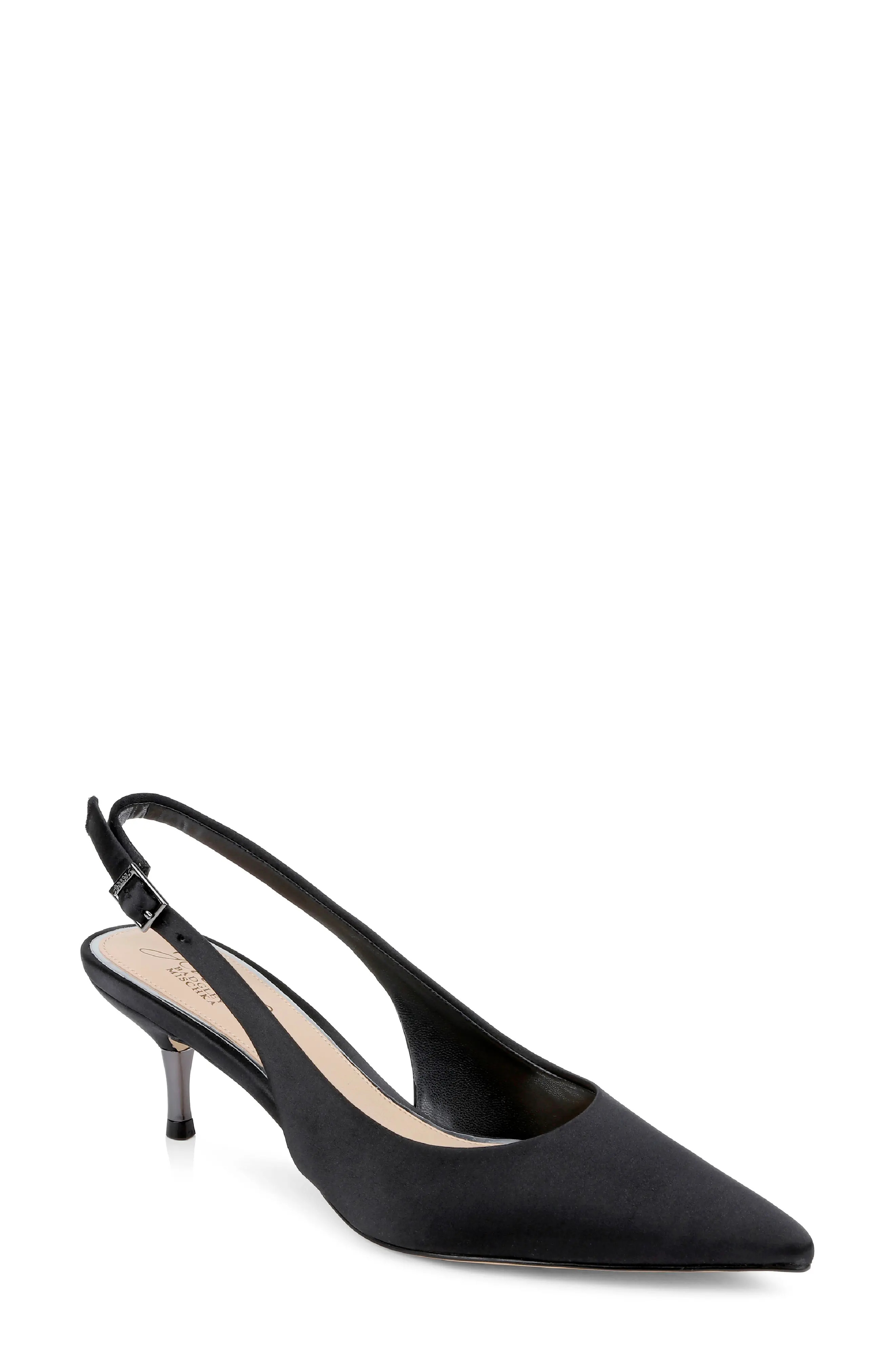 Jewel Badgley Mischka Ilana Slingback Pump (Women) | Nordstrom | Nordstrom