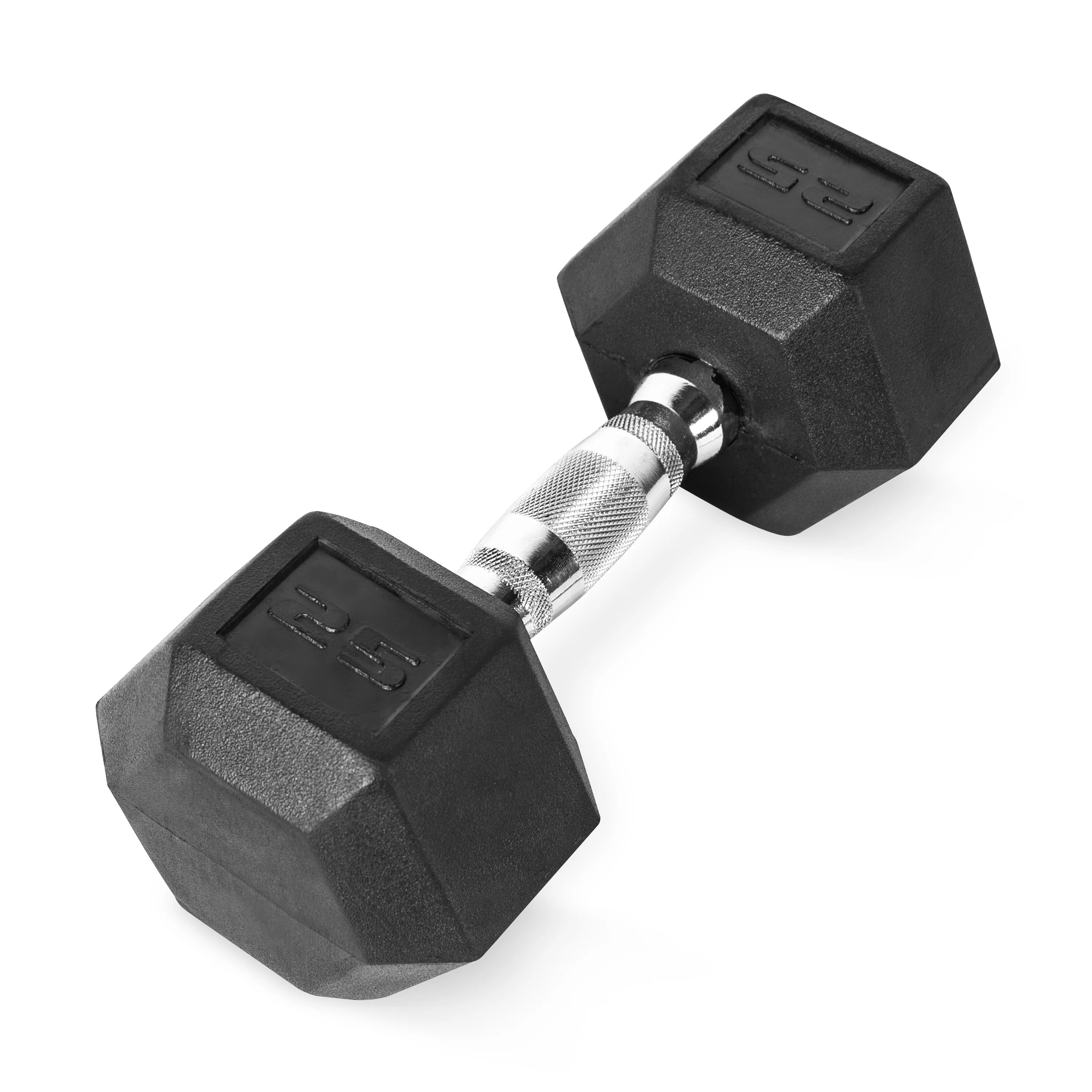 CAP Barbell, 25lb Rubber Hex Dumbbell, Single | Walmart (US)