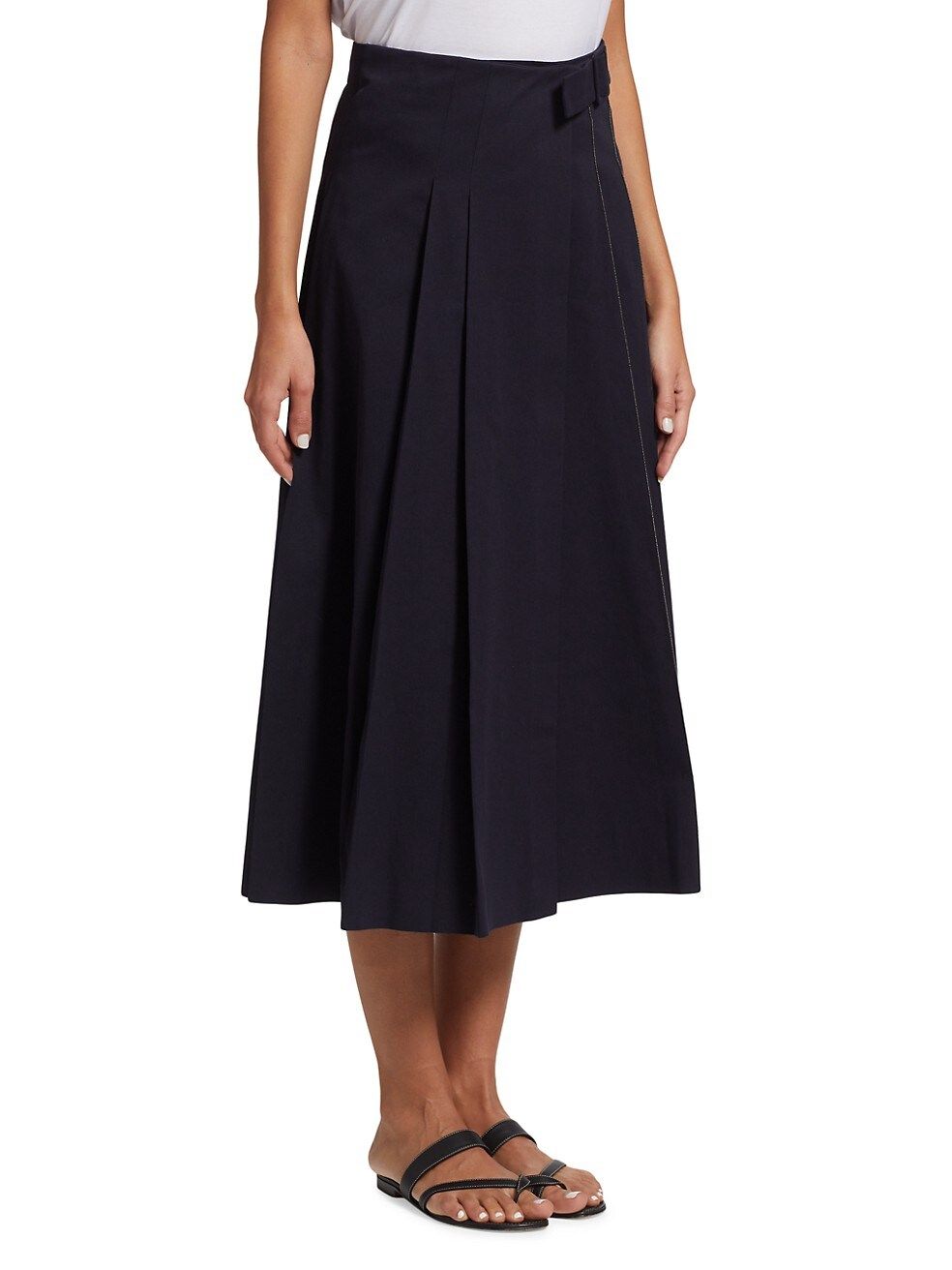 Embellished Pleated Midi-Skirt | Saks Fifth Avenue