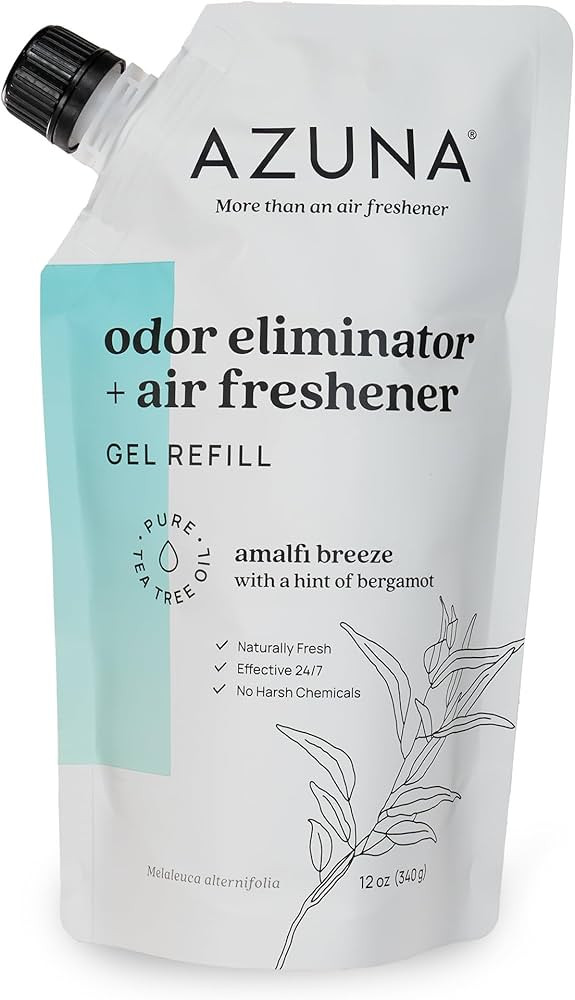 Azuna All-Natural Odor Remover Gel Refill Pouch | Air Purifier with Tea Tree Oil | Plant-Based & ... | Amazon (US)