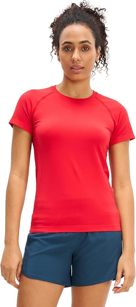 MCEDAR Women Seamless Workout Tops Breathable mesh Athletic Tops Short Sleeve Slim Fit Running To... | Amazon (US)