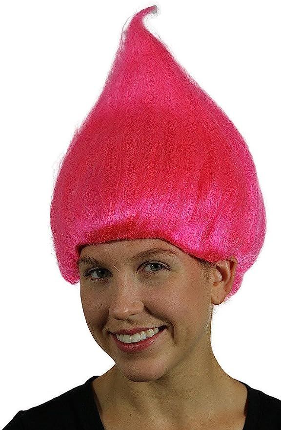 My Costume Wigs Pink Troll Wig (Hot Pink) One Size Fits All | Amazon (US)