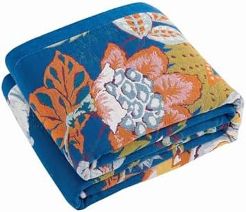 XIBLC Boho Throw Blanket, Blue Lightweight Blankets for Summer, 100% Cotton Bohemian Decorative T... | Amazon (US)