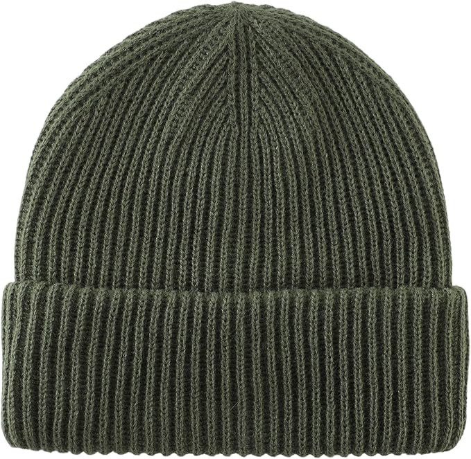 Home Prefer Mens Winter Hat Rib Knit Beanie Hat for Men Women Warm Cuff Beanie for Running Cyclin... | Amazon (US)
