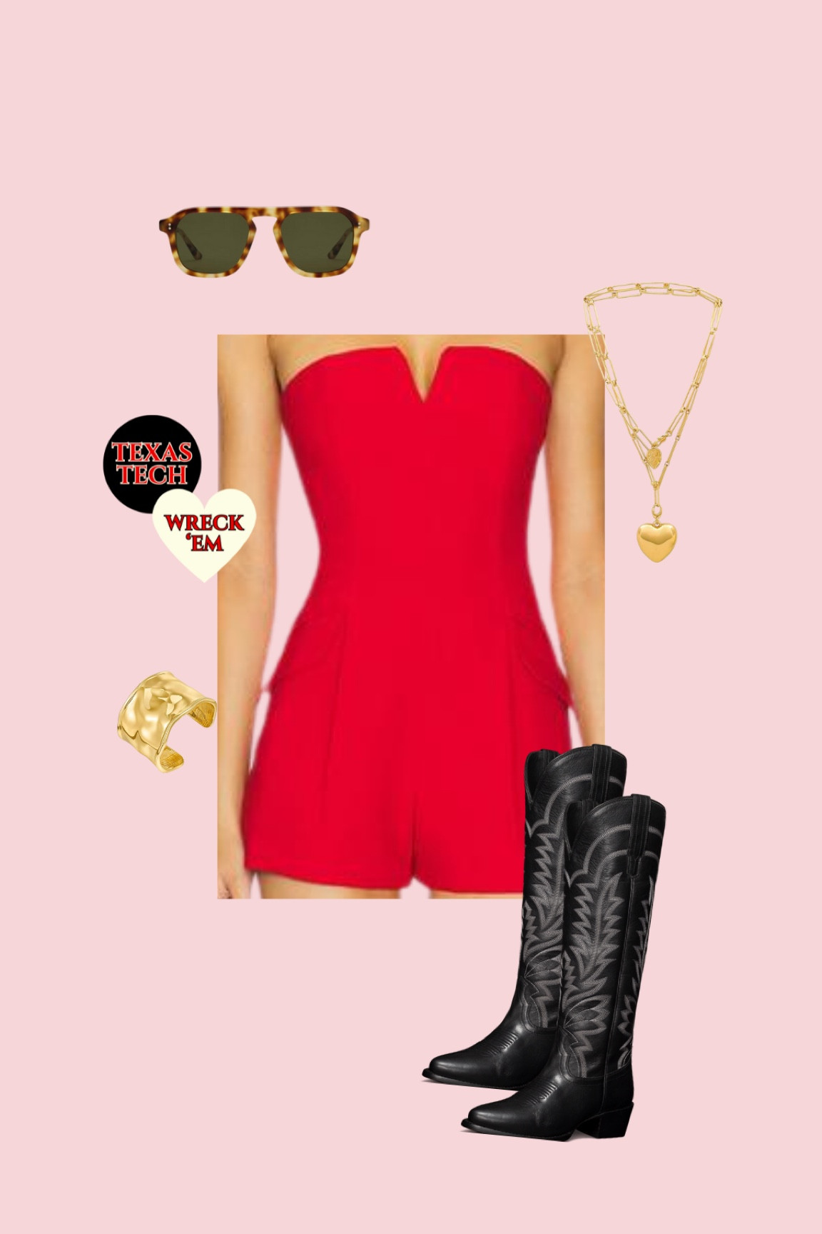 Texas Tech red & black college football gameday outfit ! 

#LTKSeasonal #LTKStyleTip