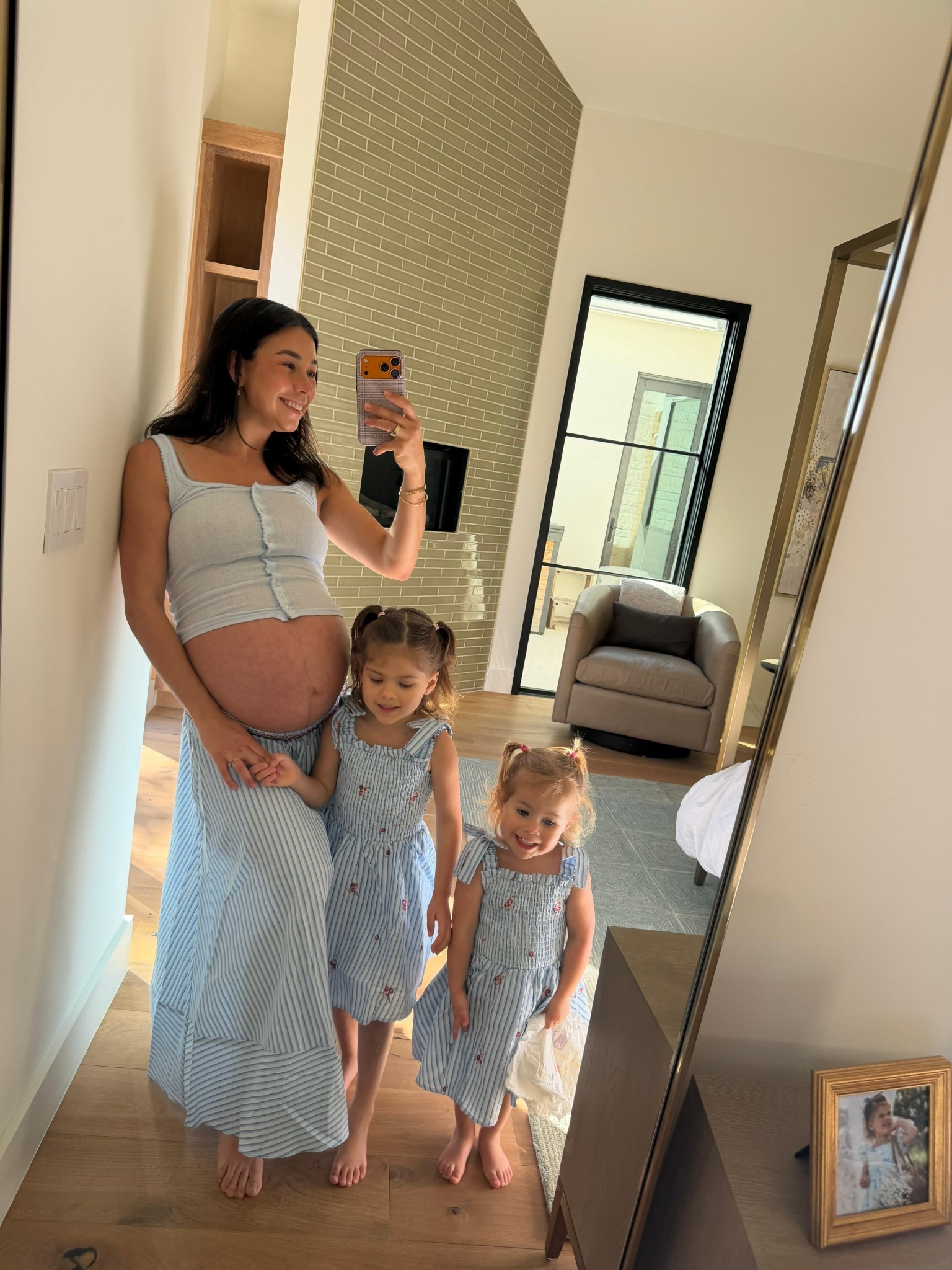 Matching with my girls in Blue 

#LTKKids #LTKBump #LTKootd