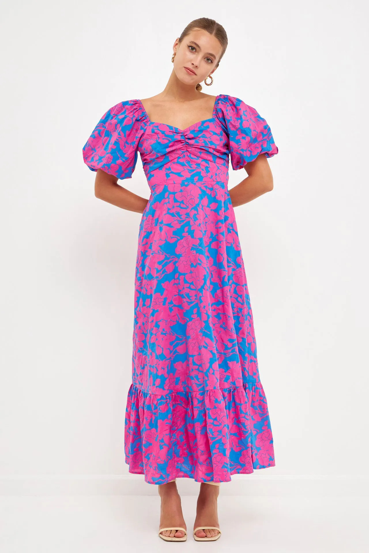 Free the Roses Floral Cut-Out Maxi Dress | Verishop