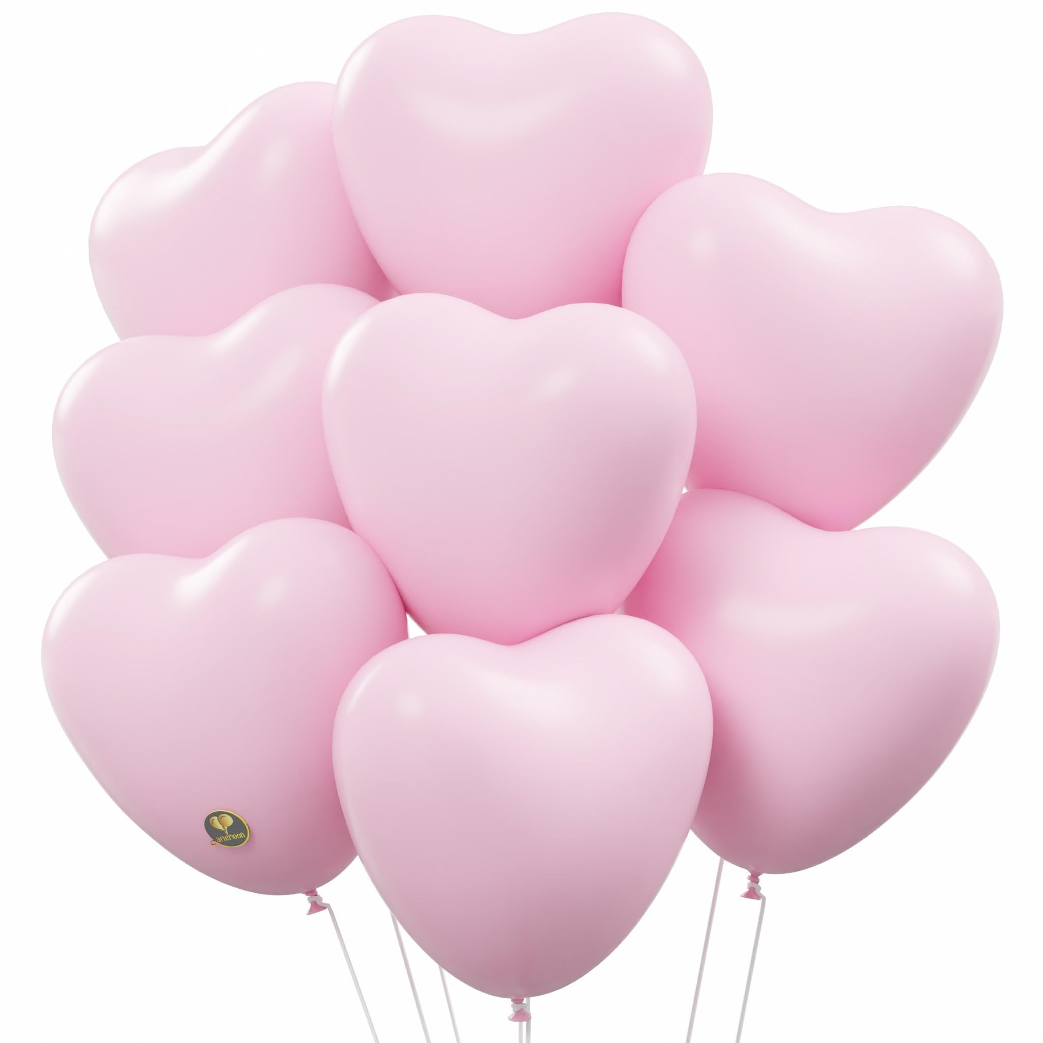 AFTERLOON® Biodegradable Balloons 24 pcs Pastel Pink 10 Inch Heart Shaped, Thickened Extra Stron... | Amazon (US)