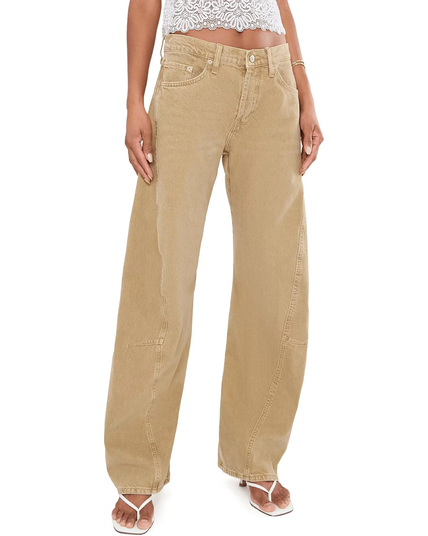 Women's Free People We The Free Fable Low Rise Twisted Bowed Jeans | Zappos.com