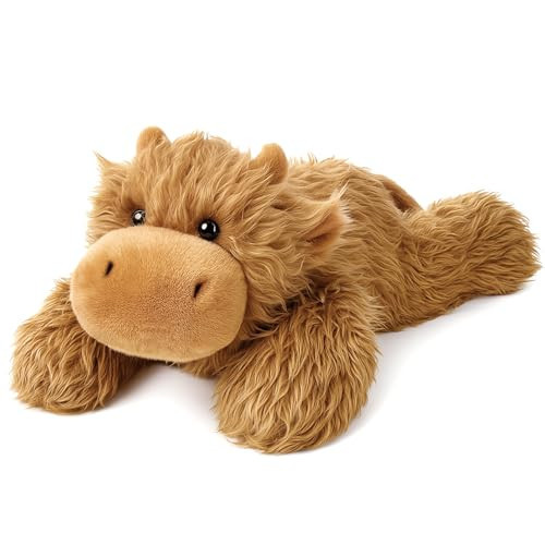 Mushymallow Weighted Highland Cow Stuffed Animal Soft Weighted Plushes Cute Highland Cow Plush Toy Birthday Gifts for Kids Boys Girls Adults (20" 3.3 lbs) | Amazon (US)
