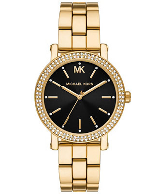 Women's Corey Three-Hand Gold-Tone Alloy Watch 38mm | Macy's
