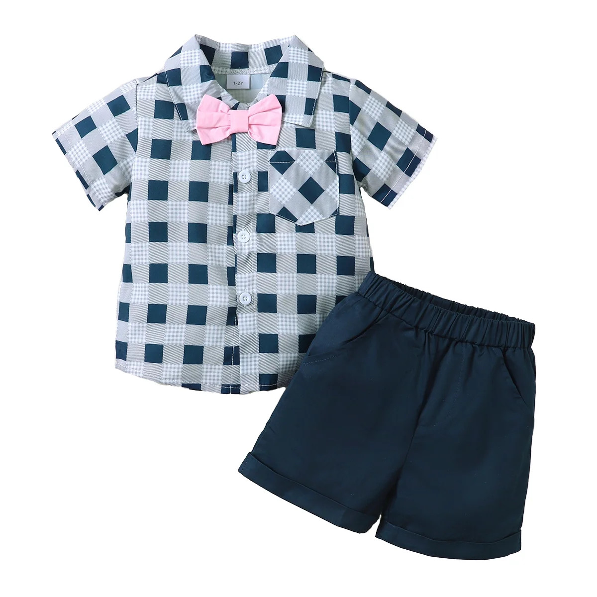 KIMI BEAR Baby Boys Shorts Outfits 2T Toddler Boys Spring Summer Clothes Casual Checked Print Lap... | Walmart (US)