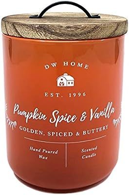 Pumpkin Spice and Vanilla Scented Candle with a Wooden Lid | Amazon (US)