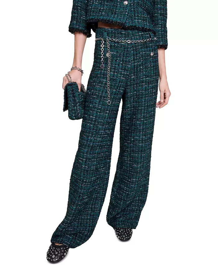 Tweed Wide Leg Trousers | Bloomingdale's (US)