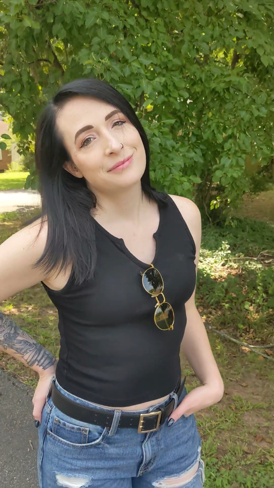 ⭐️ summer looks ⭐️ all the basics - black tank, distressed baby jeans with some vans. oh and sunscreen! 😎

#LTKshoecrush #LTKbeauty #LTKstyletip