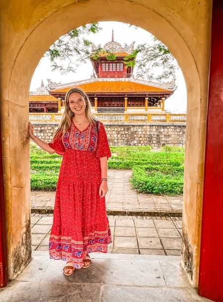 Red Maxi Dress perfect for traveling to Asia! 

Travel dress, Southeast Asia, Amazon dress, temple outfits, Vietnam clothing, Thailand outfits, travel outfits, cute summer dress, maxi dress, red dress 

#LTKunder50 #LTKtravel
