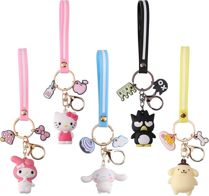 Cute Keychains for Girls,Kawaii Car Keychain Accessories,Key Purse Handbag Charms for Women | Amazon (US)