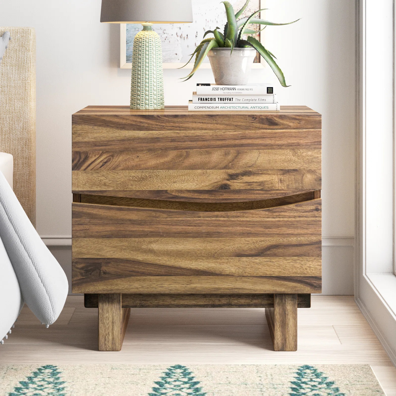 Hiram 28'' W Solid Wood Nightstand | Wayfair North America