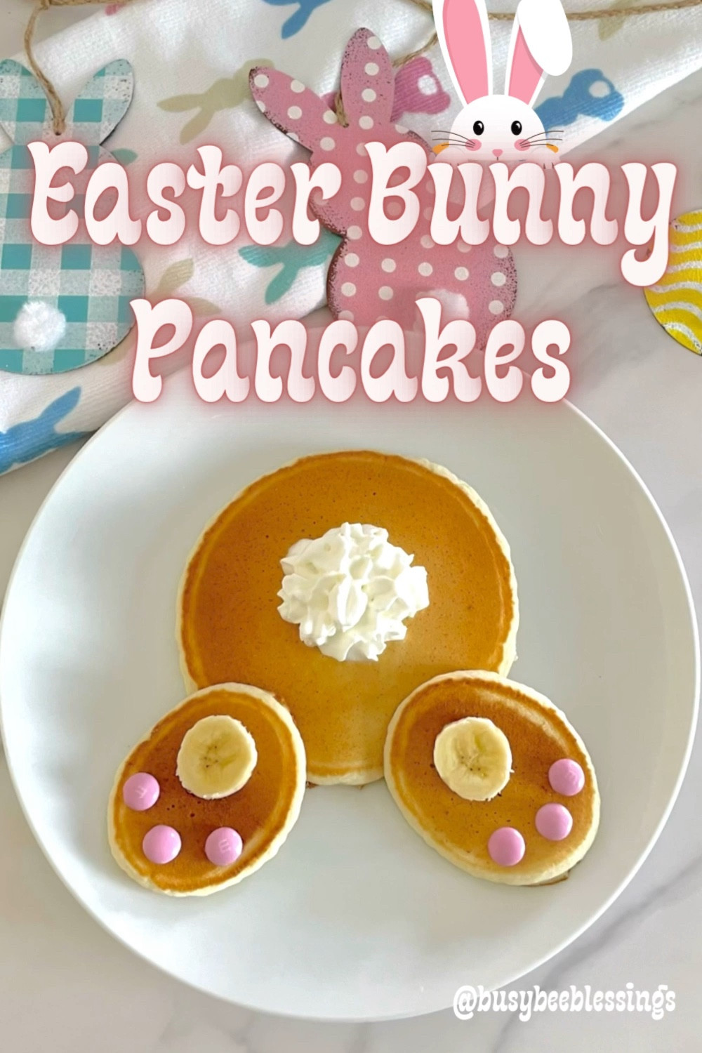 These Easter Bunny pancake bottoms are a cute, easy Easter breakfast or Easter brunch idea. Kids will be excited to decorate their own bunnies and will love how delicious they are to eat afterward. 🐰 🥞

#LTKSeasonal #LTKkids #LTKfamily
