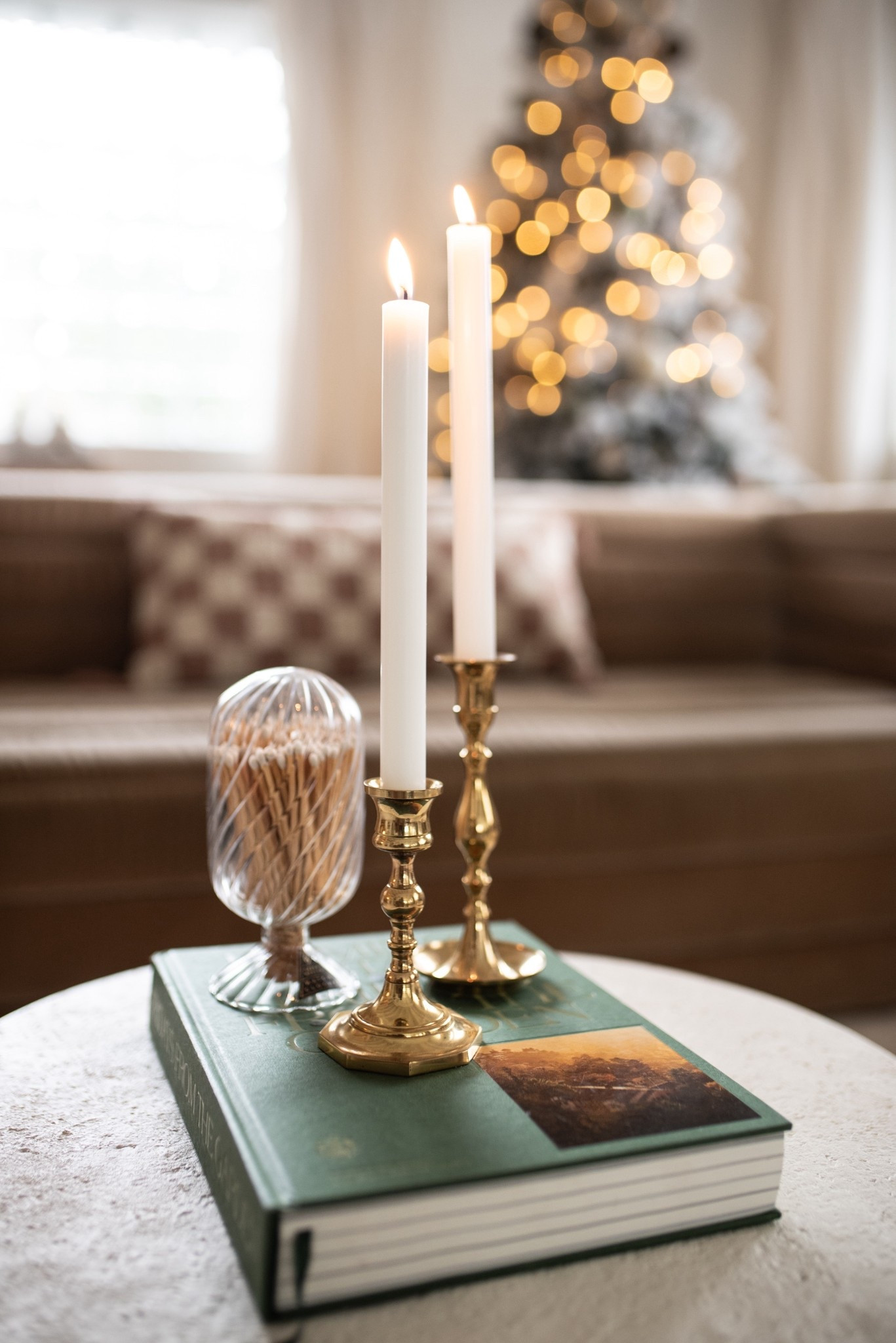 Match cloche, and vintage taper candle holders (make great gift for the home decor lover)

#LTKHome #LTKHoliday #LTKGiftGuide