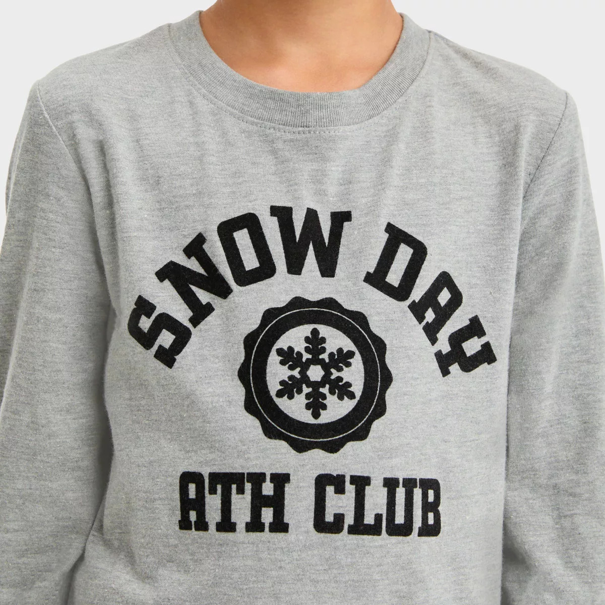 Toddler Boys' Long Sleeve Snow Day Graphic T-Shirt - Cat & Jack™ Gray 2T | Target