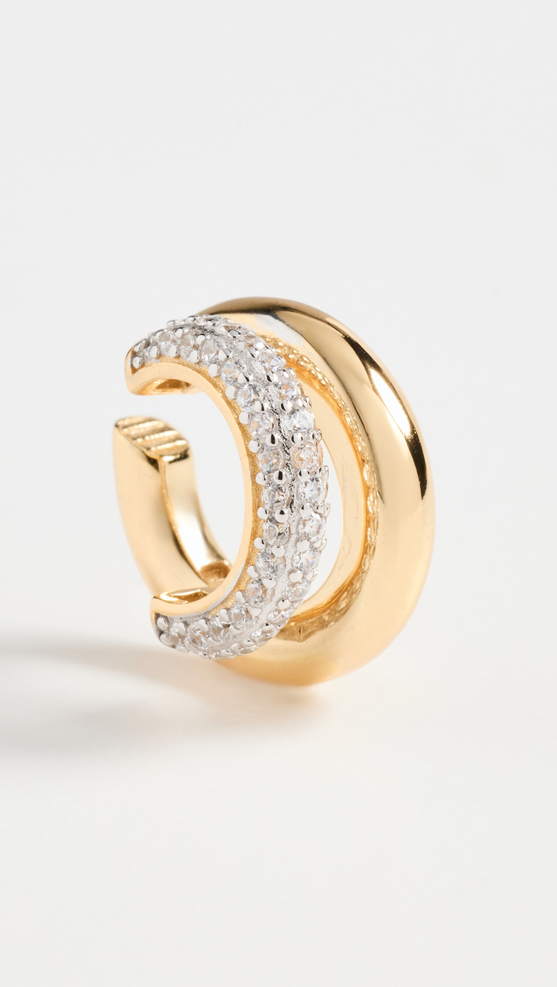 SHASHI Bree Ear Cuff Silver/Gold One Size | Shopbop