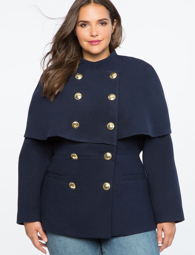 Peplum Cape Jacket | ELOQUII