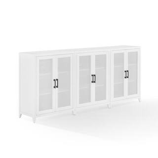 Milo White 3-Pieces Media Storage Cabinet | The Home Depot