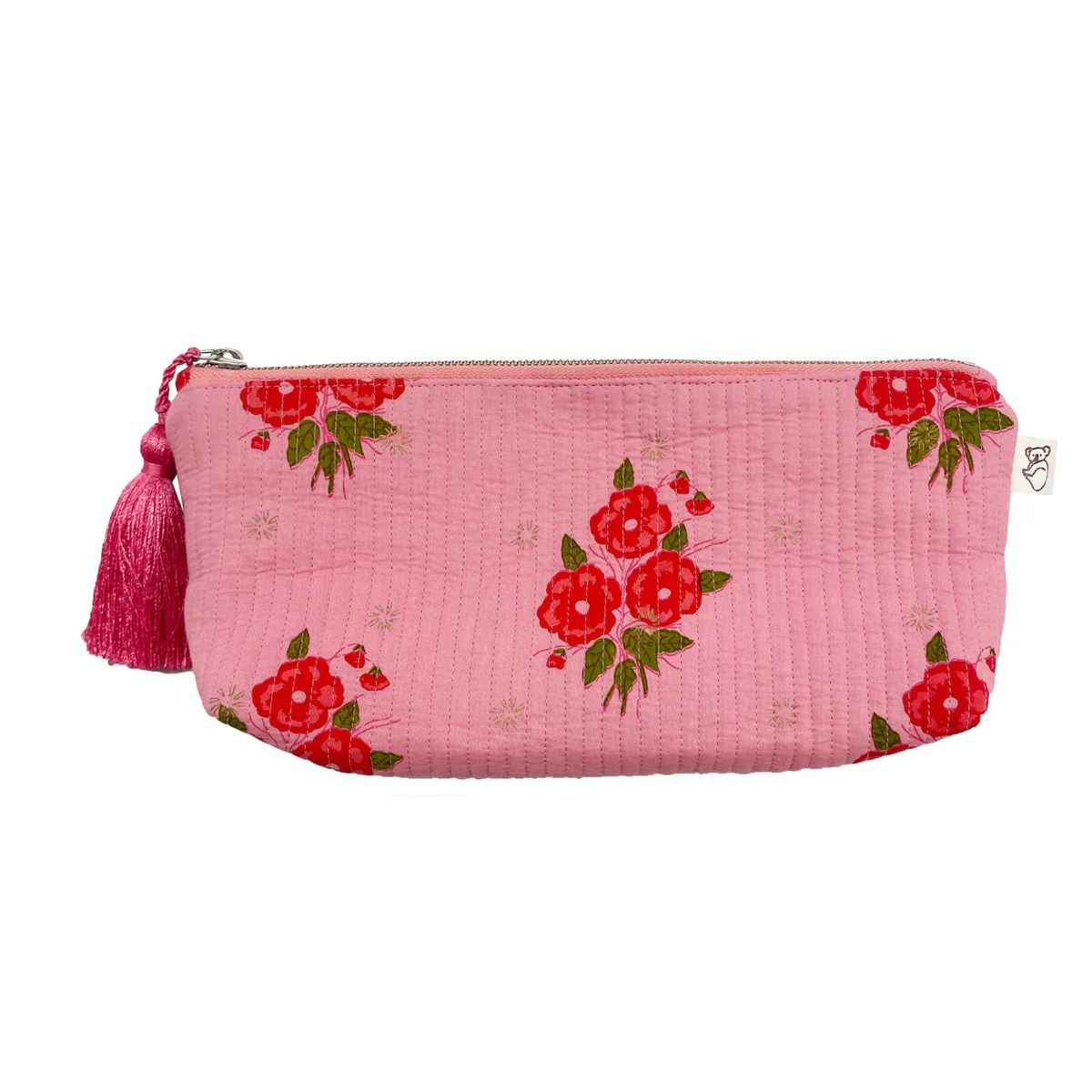Hold Me Clutch - Quilted Pink Floral NEW! | Quilted Koala
