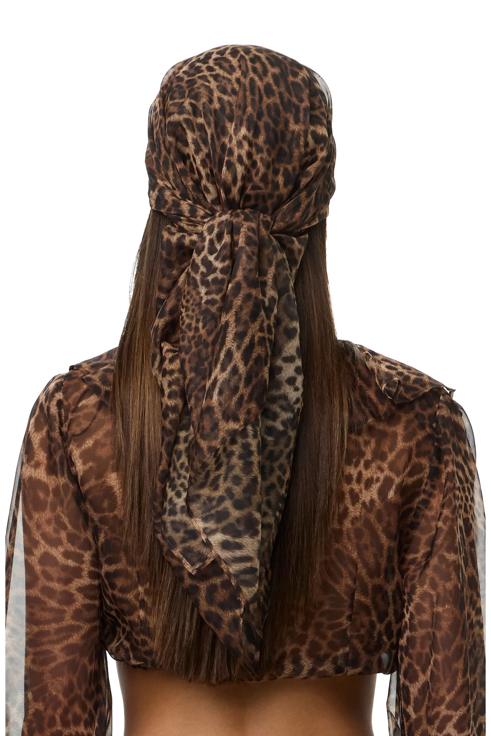 Leopard Printed Chiffon Head Scarf (Women) | Nordstrom | Nordstrom