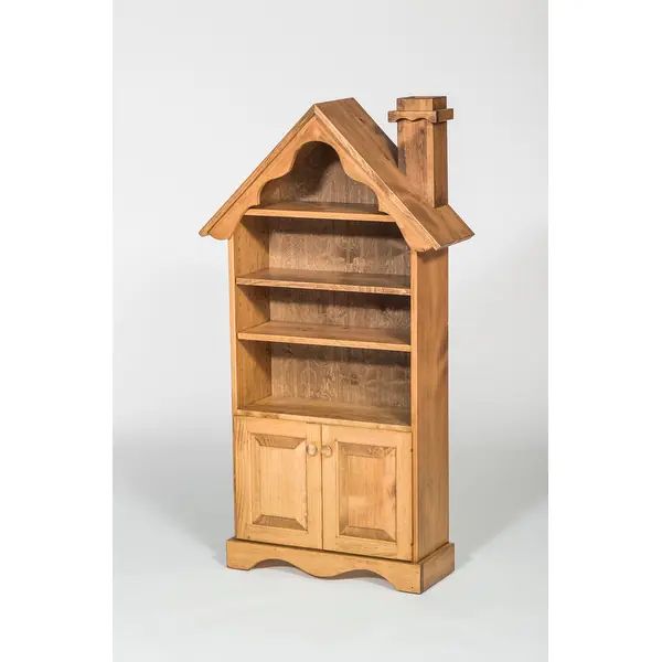 Doll House Bookcase - With Doors - Provincial Stain | Bed Bath & Beyond