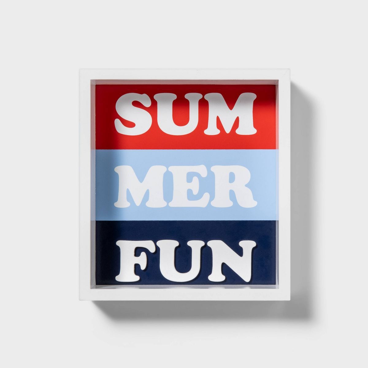 Americana Wood Shadowbox Summer Fun - Sun Squad™ | Target