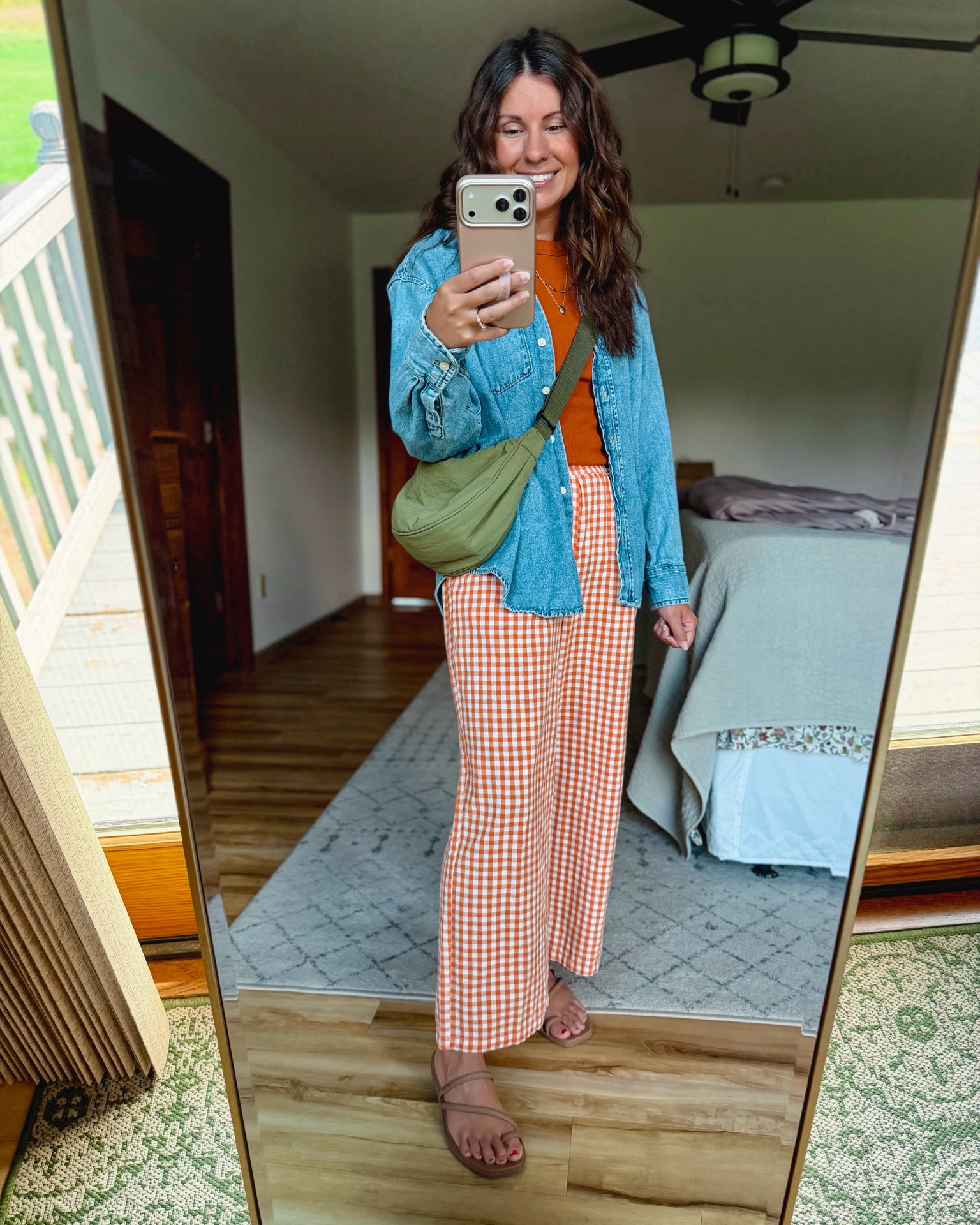 Easy mom outfit!🧡

small in my tee, xs in my denim button up, small in my pants (I removed the tag) and a size 6 in my croc sandals🧡

#LTKSeasonal #LTKPetite #LTKootd
