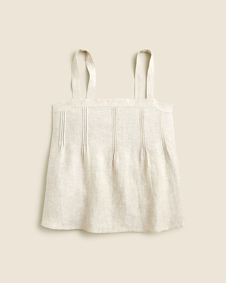 Bow-back linen top | J. Crew US