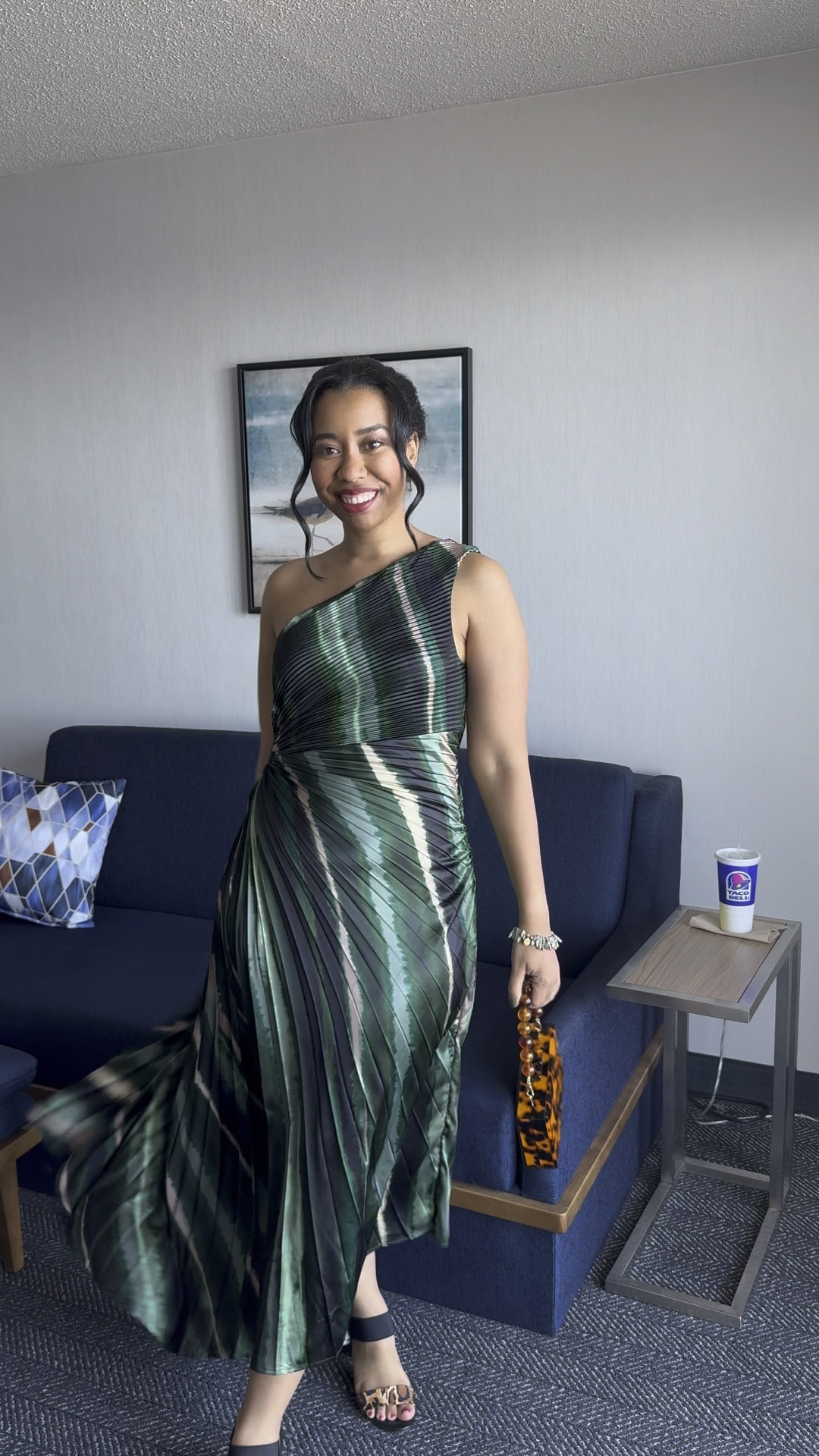 What I wore to a fall wedding. // wedding guest dress, fall wedding makeup, berry lipstick, tortoise clutch, purse for wedding

#LTKparties #LTKstyletip #LTKfindsunder100