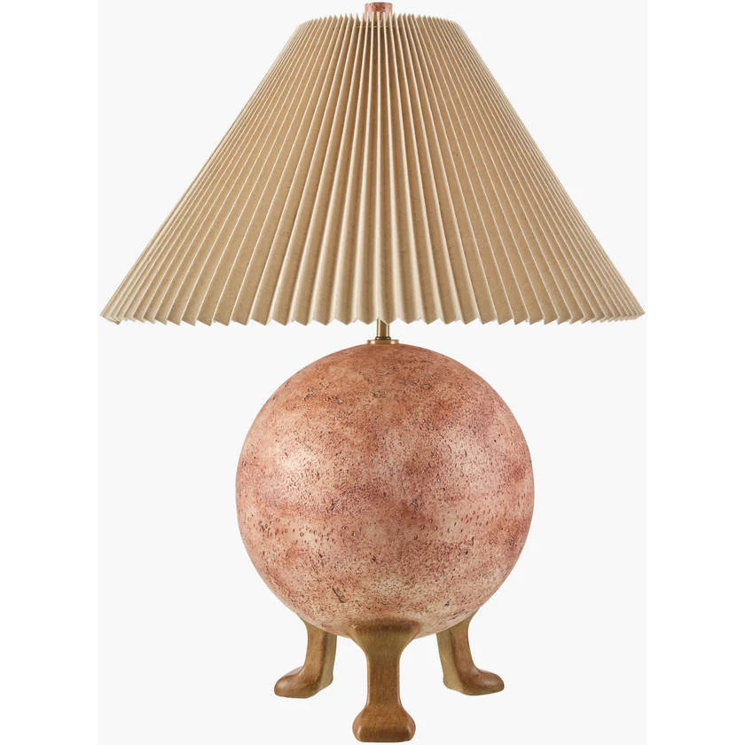 Naeva Modern Blush Table Lamp | Mark & Day
