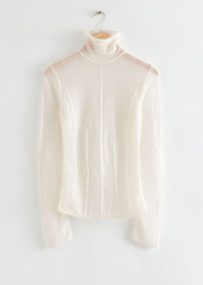 Fitted Light Mohair Turtleneck | & Other Stories US