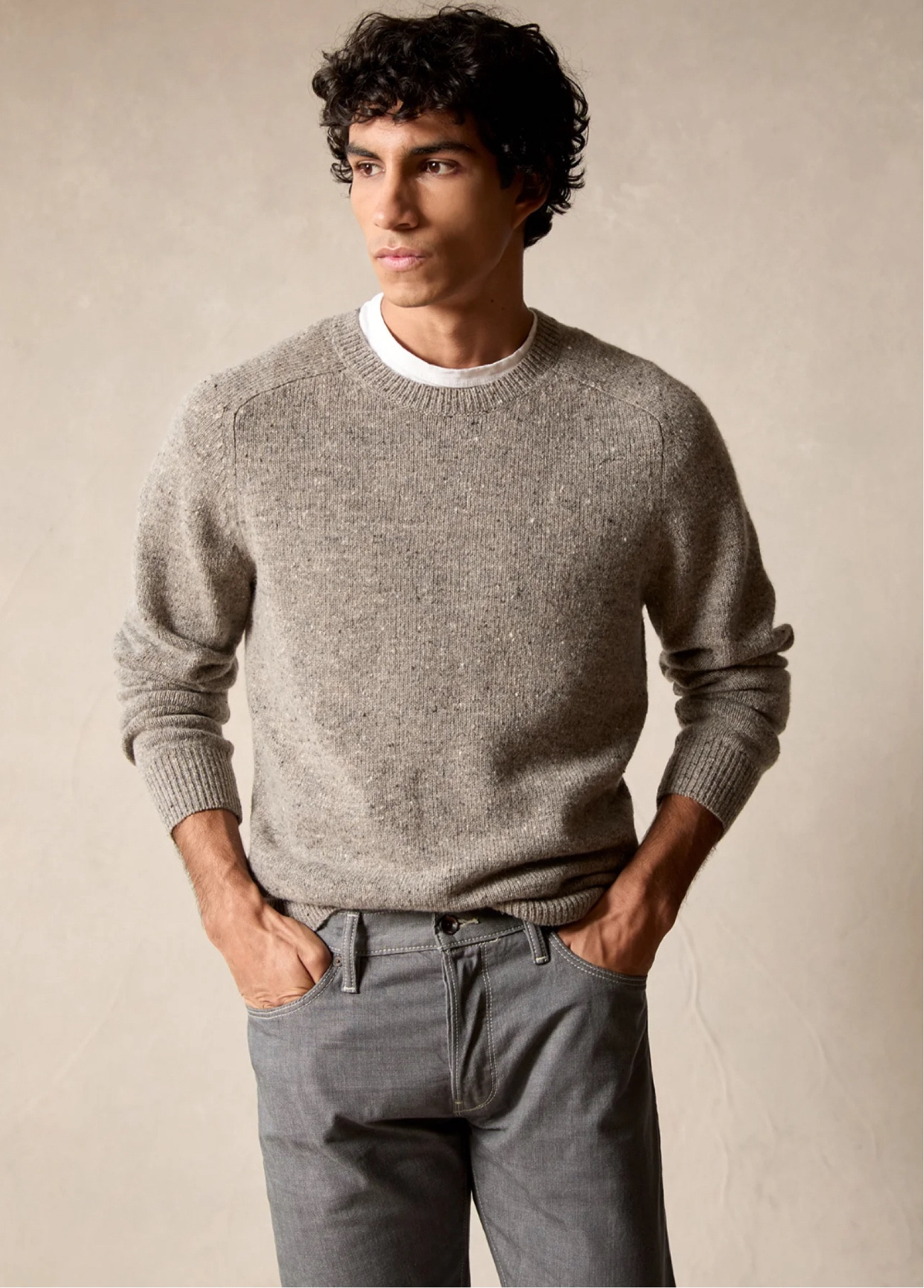 Donegal Crewneck Sweater in Stone Grey

#LTKGiftGuide #LTKSeasonal #LTKWorkwear