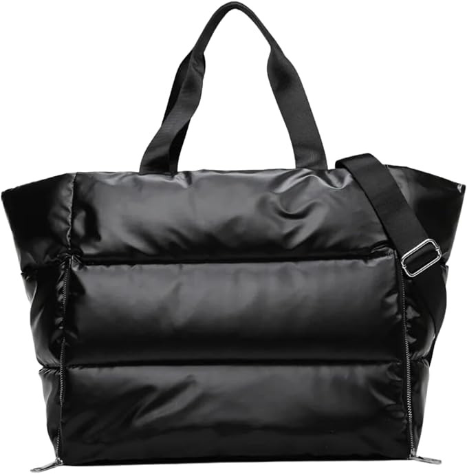 Puffer Weekender Bag Overnight Tote Bag, Carry On Bag, Wet & Dry Pockets, Shoulder Gym Duffel Bag... | Amazon (US)